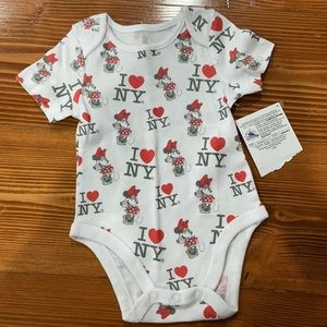 I heart NY Minnie Onesie • Size 6-12 Mo • NWT